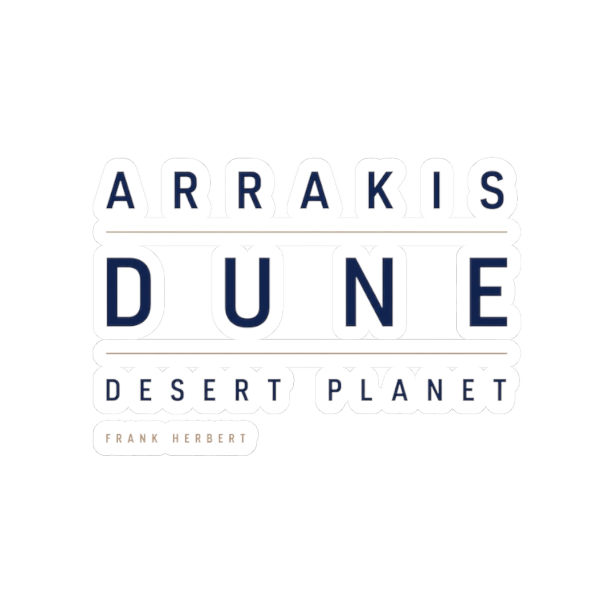 Dune "Arrakis Sticker - Official stickers merchandise