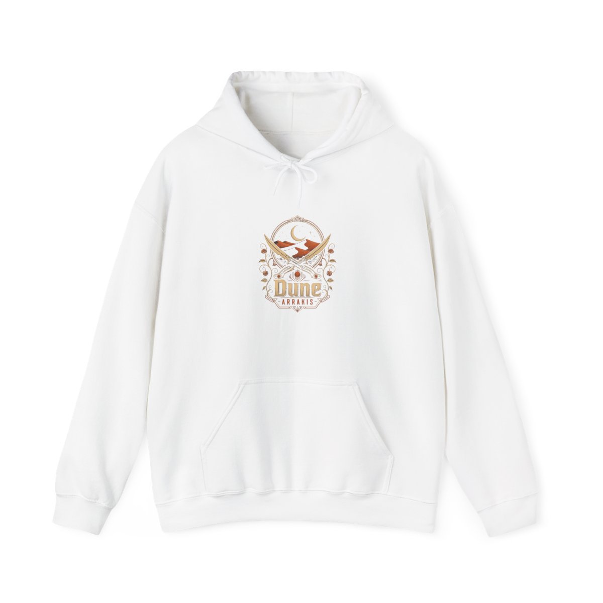 Dune " in bold, vintage-styled text beneath the emblem with " Hoodie - Official hoodies merchandise