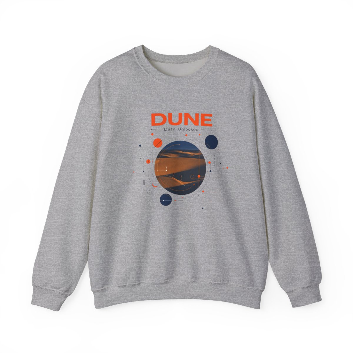 Dune " in bold sans-serif at the top. " Crewneck - Official sweatshirts merchandise