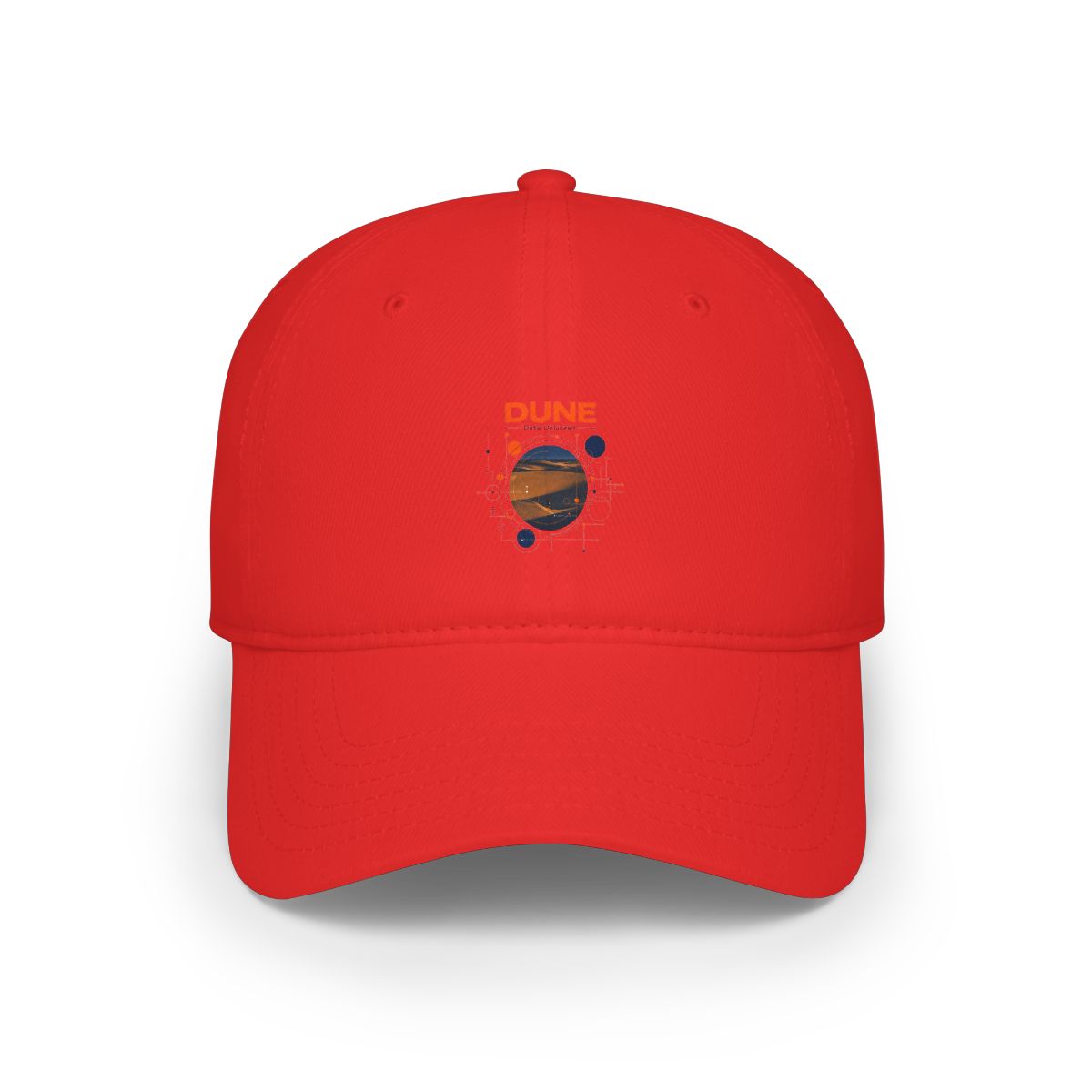 Dune " in bold sans-serif at the top. " Hat - Official hats merchandise