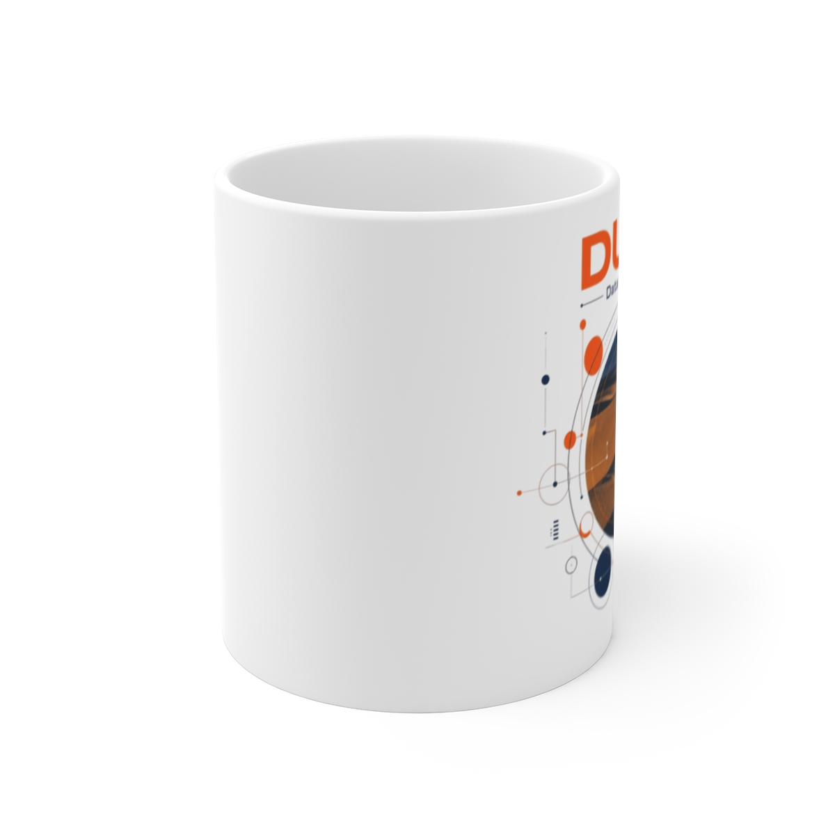 Dune " in bold sans-serif at the top. " White Mug - Official mugs merchandise