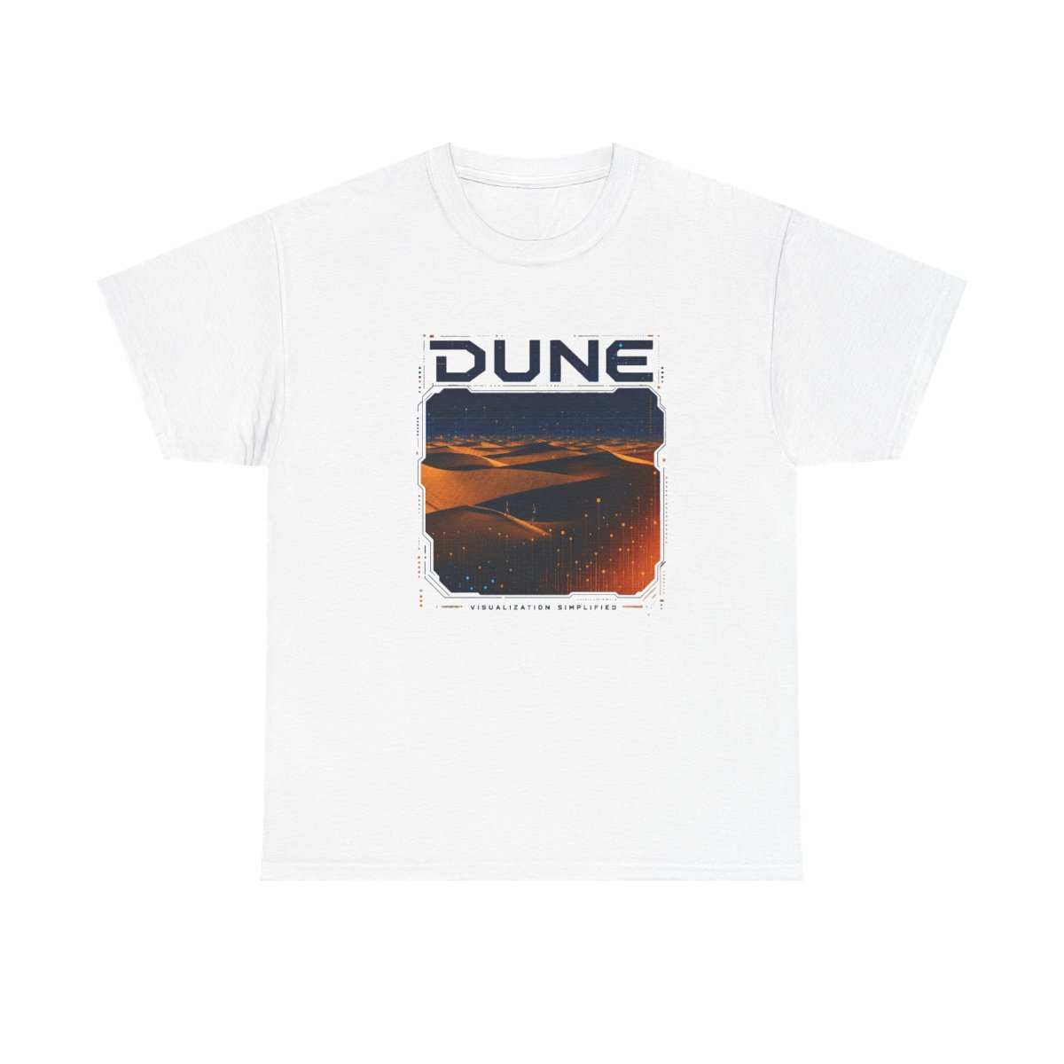 Dune " in bold futuristic font at the top. " Unisex Tee - Official t-shirts merchandise