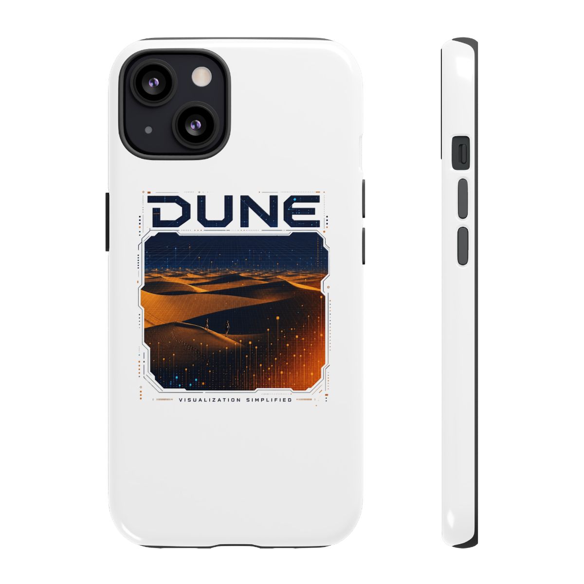 Dune " in bold futuristic font at the top. " Phone Case - Official phone-cases merchandise
