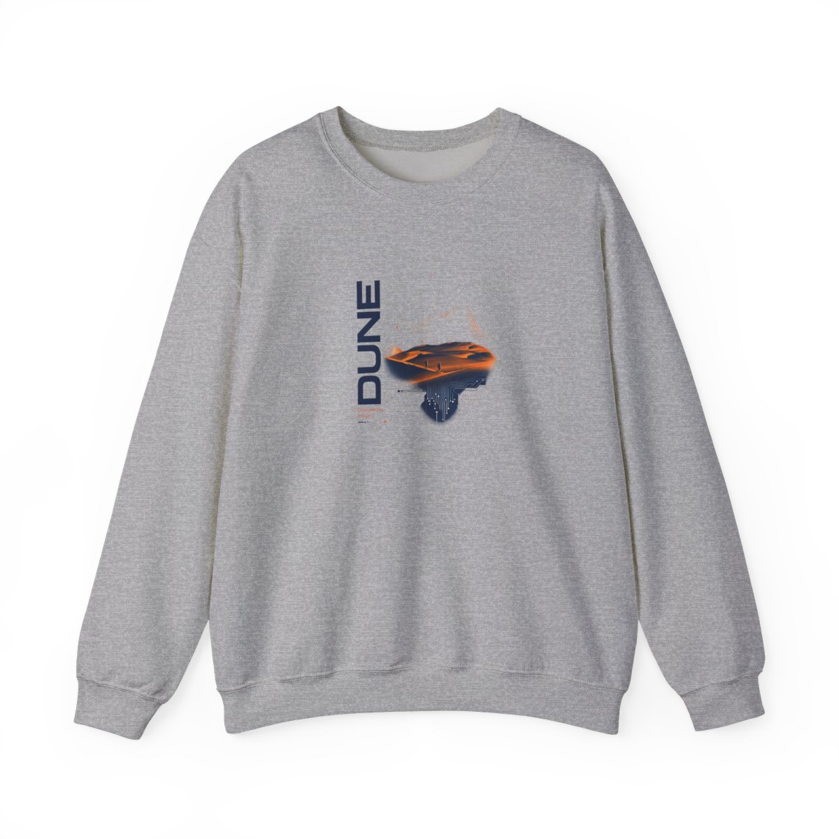 Dune " in bold modern font along the side. " Crewneck - Official sweatshirts merchandise
