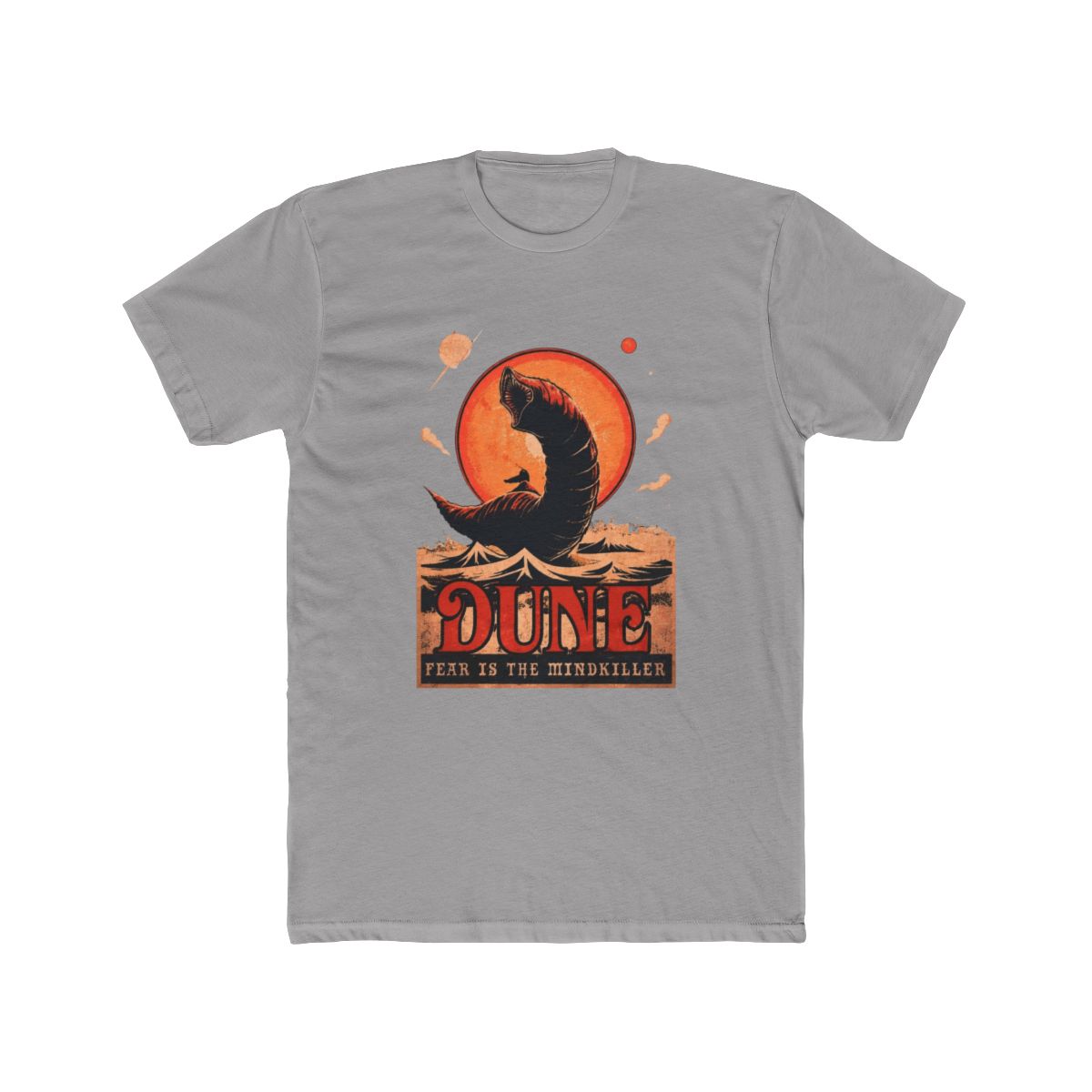 Retro Dune T Shirt: Fear is the Mind-Killer, Sci-Fi Book Cover